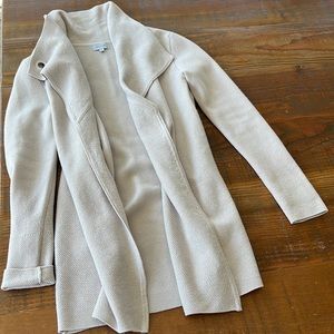 Long wool cardigan